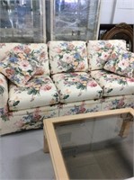 Flowered sofa