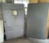 (2) Steel Doors (48x 80 & 43 ¾ x 80)