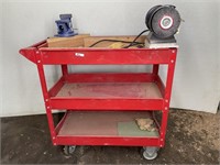 Roller Shop Tool Cart w/ Grinder & Vise