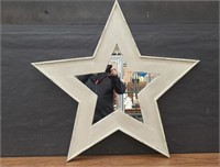 Star-shaped wall mirror
