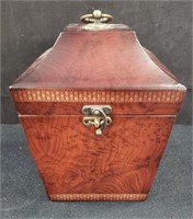 Vintage style wooden storage box