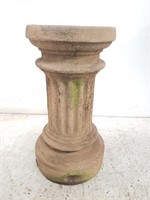 Terracotta garden pedestal