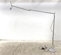 Artimide Italian crane lamp approx 124" x 13"