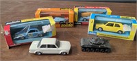 Group of 6 toy cars box lot