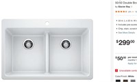 Kitchen Sink with Low Divide White