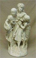 Figural Young Ladies Ceramic Statue.