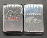 Winston And Winston Cup Zippo Lighters
