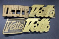 Vintage Vette Belt Buckles