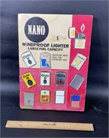 Nano Lighter Display And Lighters