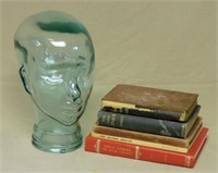 Glass Head and Vintage Books.