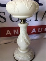 Vintage White Milk Glass Lamp