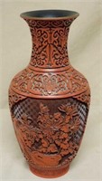 Chinese Cinnabar Lacquer Vase.