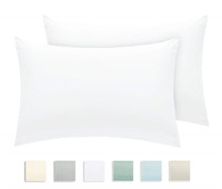 King Pillow Cases White 2 PC, 100% Long Staple