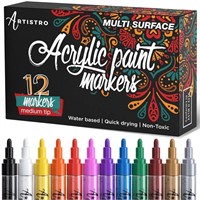 Artistro Acrylic Paint Markers, 12 Markers
