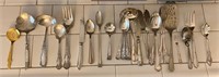Collection of Assorted Silver Plated Utensils