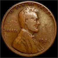 1924-D Lincoln Wheat Penny XF