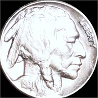 1931-S Buffalo Head Nickel AU+