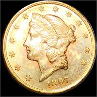 1897 $20 Gold Double Eagle UNCIRCULATED
