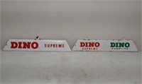 SSP DINO gas signs approx 22×4"