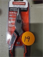CRAFTSMAN 6" LONG NOSE PLIERS - NEW