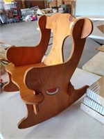 ANOTHER WOODEN CHILDS ROCKING CHAIR
