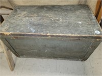 PRIMITIVE WOOD BOX /W LID