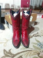 Tony Lama Ladies Cowboy Boots Leather size 6.5