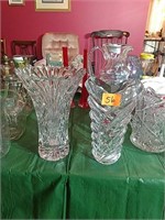 Two Crystal Vases