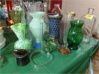 Group Vases & Vintage Glass