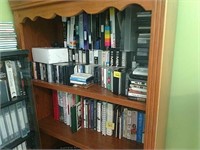 Vhs, cassettes and books