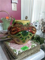 Vintage toyo hand-painted vase