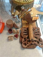 Group of wood items and more