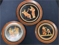 Three Greek Themed Travel Plates