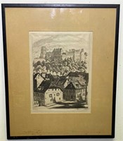 Two Signed German Etchings