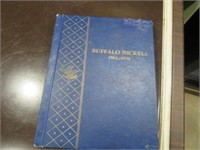 1913-1938 Buffalo Nickels w/ Book