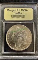 1900 O Morgan US silver dollar - MS66 , $1 coin