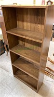 Four shelf bookcase - pressed wood construction