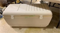 Extra large white Igloo cooler with the handles