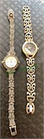 2 ladies dress watches - one marked 925 sterling
