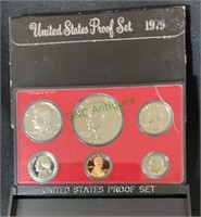 Coins - two proof sets, 1977, no box, 1979, 1977
