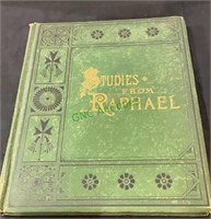 Antique book - Studies from Rafael, 1881 -includes