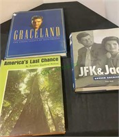 Coffee table books - lot of 3 - Graceland the