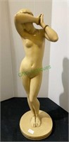 Vintage molded statue - Greek nude - 16 inches