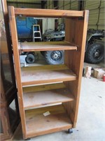 Wood Cabinet on Wheels - Pick up only