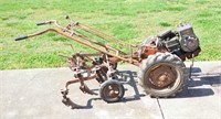 Walk Behind Hand Tractor with Cultivating Plow -