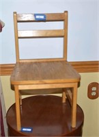 Small Wooden Childs Chair - Measures 23 1/2T