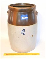 No. 4 Antique Stoneware Churn - does NOT have the