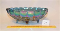 Carnival Glass Grapes Pattern Fruit Bowl