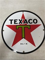 12" Porcelain Texaco sign