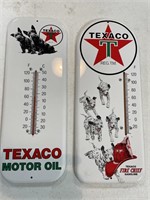 2 Texaco Series thermometers